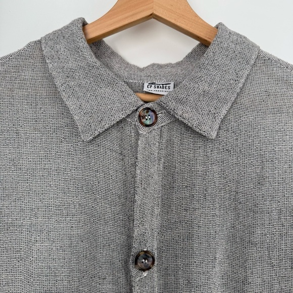 CP Shades Sleeveless Collared Button Tunic Shirt Top Sz L - Picture 5 of 5